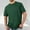 Army Green, variant on Men Casual Crew Neck T-Shirt Blank Plain Tee Big & Tall Short Sleeve Comfy Shirts