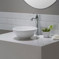 thumbnail image 3 of Kraus KCV-341 Elavo White Ceramic Small Round Vessel Bathroom Sink, 3 of 12