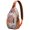 Colorful, variant on Cherry Print Lightweight Sling Backpack for Travel and Outdoor Activities, Cute Sweet Red and Pink Fruit Pattern Crossbody Bag with Artistic Candy Design, Durable Multi-Layer Storage for Cherry Lovers