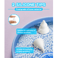 thumbnail image 5 of Nasal Aspirator for Baby Electric Nose Aspirator for Toddler Baby Nose Aspirator Adjustable 6 Levels of Suction Automatic Nose Cleaner with 2 Size Nozzles 1 Clip for Newborns and Infants (Blue), 5 of 7