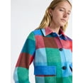 thumbnail image 5 of Free Assembly Women's Plaid Cropped Chore Jacket, Sizes XS-XXL, 5 of 7