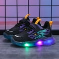 thumbnail image 5 of CAICJ98 Boys' Sneakers Kid Shoes with LED Walking Shoes Casual Light Up Toddler Boy Shoes Purple,9(Toddler/Little Kid/Big Kid), 5 of 7
