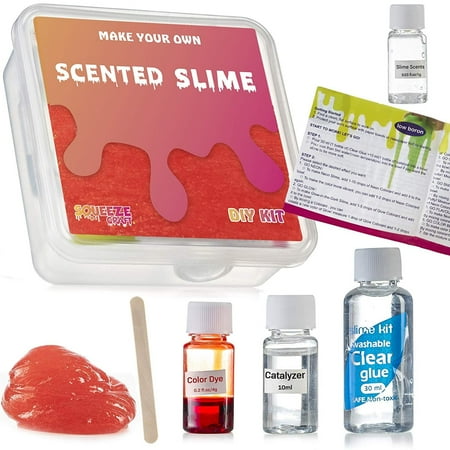 Make Your Own Slime Kit - Single Pack, Flavours - Perfect Arts and Crafts, School Projects, Sensory and Tactile Stimulation, Stress Reliever, Educational Game, and Event Favor