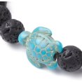 thumbnail image 3 of 10 Pc Turtle Beaded Bracelet Natural Lava Rock & Turquoise Turtle Beaded Stretch Bracelet Beaded Strand Stretch Bracelet Multilayered Bracelet Set for Man Women Costume Jewelry Gifts, 3 of 4