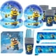 thumbnail image 2 of Decoración de fiesta de cumpleaños de hombre plátano de dibujos animados, globo de ojos grandes, mantel, platos, tazas, suministros para fiesta de bienvenida al bebé, envío gratis, 2 of 4