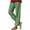 Green, variant on Women's Linen-Blend Drawstring Waist Lounge Pants with Pockets, Plus Size Breathable Cotton Loose-Fit Trousers Comfortable Casual Straight Leg Pants S-3XL