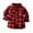Red, variant on LYHaoo Kids Toddler Flannel Shirt Jacket Plaid Long Sleeve Lapel Button Down Shacket Baby Boys Girls Shirt Top Coat Outwear Stretch Casual Sizes 18-24 Months Blue