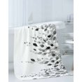 thumbnail image 3 of Grey Eucalyptus Leaves Towel Set of 3, Soft Microfiber Bath Towels, Hand Towel, Washcloths, Summer Farmhouse Leaf Quick-Dry Absorbent Towels for Bathroom Kitchen Hotel Beach Gym Spa, 3 of 7