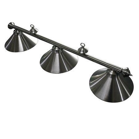 

Soft Brushed Stainless Steel 3-Shade Billiard Light