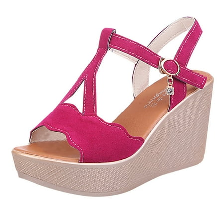 

adviiicd Platform High Spring And Toe Summer Rhinestone Pumps Heels Peep Wedge Pumps Arch Support for Pumps Women