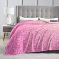 thumbnail image 4 of Kll Fleece Blanket Plush Throw Blanket Breast Cancer Pink Ribbons Awareness,Soft Fuzzy Cozy Flannel Blanket For Couch Sofa Bed.(60"X50"), 4 of 9