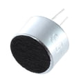 thumbnail image 2 of 20 x 2 Pin Mini MIC Capsula Microfono de Condensador Electret Plateado Negro, 2 of 4