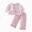 H226-Pink, variant on TOWED22 2Pcs Set Infant Baby Girl Fall Clothes Cute Graphic Long Sleeve Crewneck Sweatshirt Joggers Pants Winter Outfit Set,Pink,6-12 M