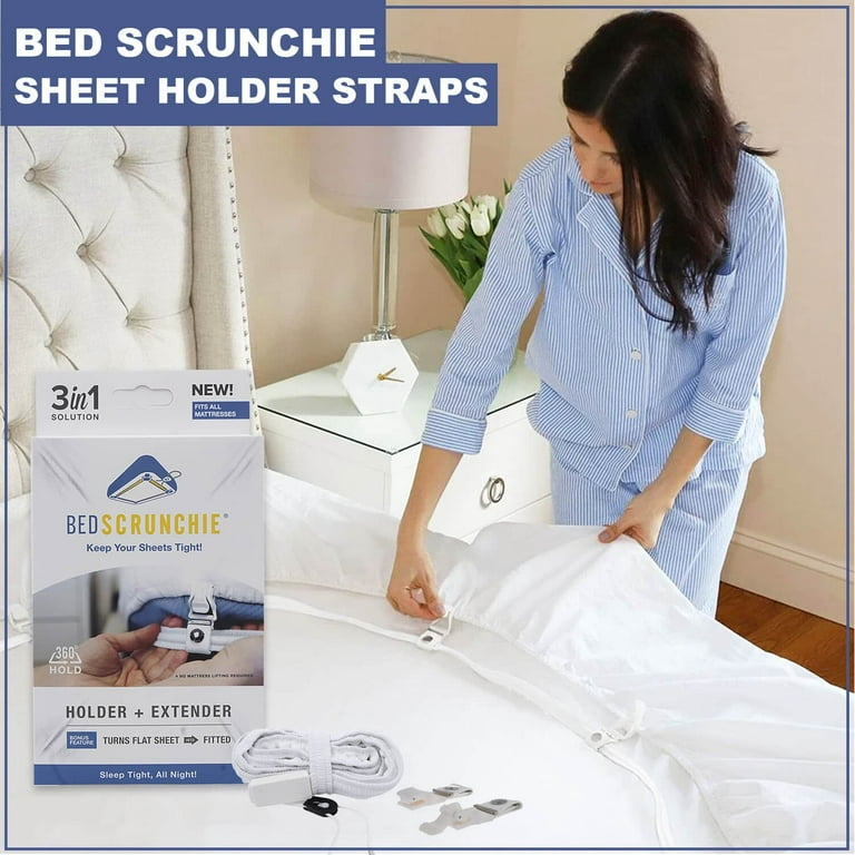 Bed Sheet Holder, Tightener, Extender, Fitted Sheet - Bed Scrunchie