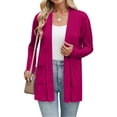 thumbnail image 6 of Niaviben cardigan for women sweaters for women Button Down Cardigan sheer cardigan summer cardigan Lightweight Cardigans For Thin Cardigans Open Front Cardigan Fall Cardigan Watermelon Red 2XL, 6 of 7