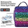 thumbnail image 2 of Spots Insulated Lunch Bag Box Teen Reusable Lunch Tote Bag with Side Pocket Cooler Tote Bag School Beach, 2 of 5