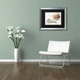thumbnail image 3 of Trademark Fine Art "Caramel Macaron" Canvas Art by Jennifer Redstreake Black Matte, Silver Frame, 3 of 3