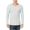 thumbnail image 1 of I-N-C Mens Ribbed Pullover Sweater, Grey, X-Large, 1 of 3