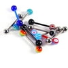 14g Unisex Tongue Body Jewelry Value Ast
