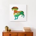 thumbnail image 4 of Creative Products Paint Silhouette Dachshund 16 x 16 Canvas Wall Art, 4 of 5