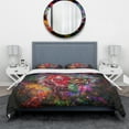thumbnail image 2 of Designart 'Colorful Tiger Head with Half Skull' Modern & Contemporary Duvet Cover Set, 2 of 4