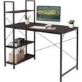thumbnail image 1 of SELECTSHOP Escritorio con Repisa para Computadora o Laptop Diseño Minimalista Mesa Moderna con Estructura Resistente Mueble para Casa o Oficina Resistente Soporta hasta 120 Kg (Negra), 1 of 9