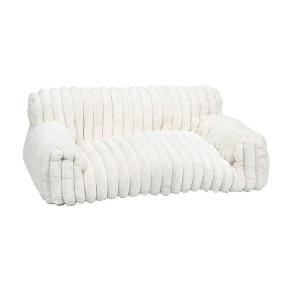 kcavykas Big Deals Items Cute Couch for Sofa with Premium Soft Corduroy Fleece Fuzzy Supportive Chair for Indoor