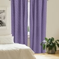 thumbnail image 2 of Ambesonne Geometric Curtains, Flowers Nature in Bloom, Pair of 28"x84", Dark Purple Violet Lilac, 2 of 5