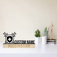 thumbnail image 3 of Handmadetneonsign Vaccination Metal Nameplate, Vaccination Desk Nameplate, Vaccination Desk Name Plate Decor, 3 of 5