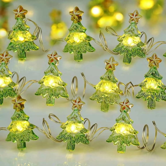 3M 30 Christmas Tree LED String Lights Battery Powered with 8 Flicker Modes, Remote Wedding, Birthday Parties, DIY Home Mantel Decoration