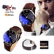 thumbnail image 4 of Reloj de cuarzo para hombre, relojes de moda para hombre, reloj analógico de cuarzo de cuero sintético para hombre, reloj de cuero, 4 of 5