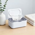thumbnail image 3 of Refillable Wet Wipes Dispenser for Babies & Adults Moist Locking Container with One Hand Operation for Home Kitchen Bathroom & Travel Storage Organizer with Lid for Home, 3 of 4