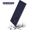 thumbnail image 6 of Galaxy S22 Ultra Case, Samsung S22 Ultra 6.8" Case Liquid Silicone Case Dual Layer Hard PC Soft Silicone Rubber Bumper Slim Fit Protective Phone Case for Samsung S22 Ultra 2022, Night Blue, 6 of 12