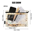 thumbnail image 2 of 2 Pack Flip Folders with Clear PVC Window Binder Pouches 3-Ring Binder Organizer for Office & Home Bears Are Eating Honey, 2 of 6