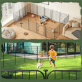 thumbnail image 6 of Yaheetech 16 Panels Foldable Metal Dog Playpen Puppy Fence with Door, 31.5″ H, Black, 6 of 9