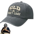thumbnail image 5 of Cotton Dad Hat Vintage Distressed Old Dont Care Cap for Men, 5 of 9