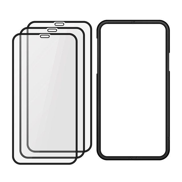 Protector de pantalla de cobertura completa HD película de vidrio templado Kuymtek para iPhone 13 Pro Max mini anticaída antiarañazos 3 uds.