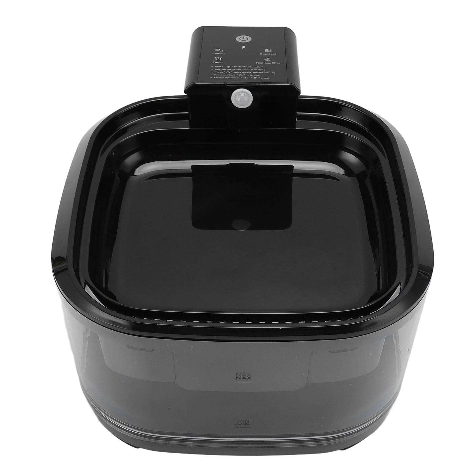 Yajisi Cat Water Fountain, 4.5L / 152 oz Large Capacity Quiet Automatic Pet Drinking Dispenser with Cycle Filtration for Dogs and Cats, Black