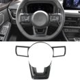 thumbnail image 2 of Para Rogue 2021 2022 2023 Marco del panel del volante Cubierta de la moldura Accesorios interiores (ABS Fibra de carbono, 2 of 5