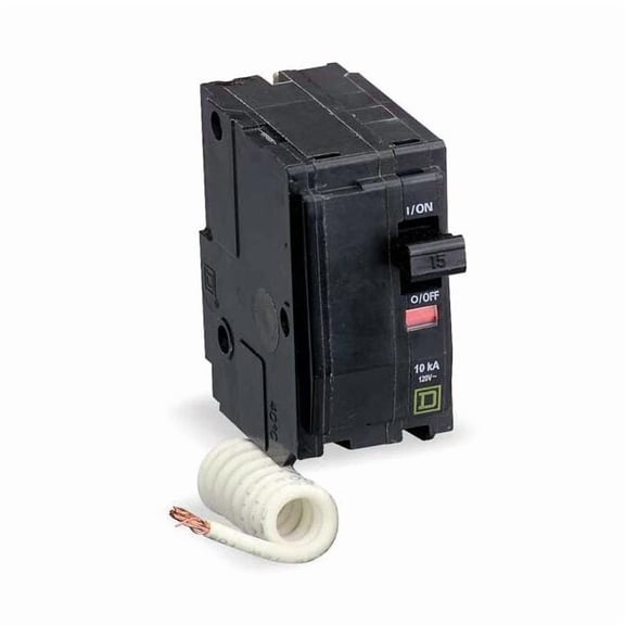 Square D Circuit Breaker,15A,Plug In,120V,2P QO215SWN
