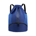 thumbnail image 1 of Sports Drawstring Backpack - Water Resistants String Bag With Side Mesh Pockets Shoe Compartment Gym Backpack For Women Men, 1 of 8