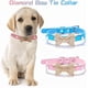 thumbnail image 2 of 2 collares para gatos (rosa+azul, 30*1,5CM), con lazos de diamantes brillantes. Collar para gatos con lazo de diamantes ajustable para gatitos. Lazos de diamantes para perros y mascotas., 2 of 5