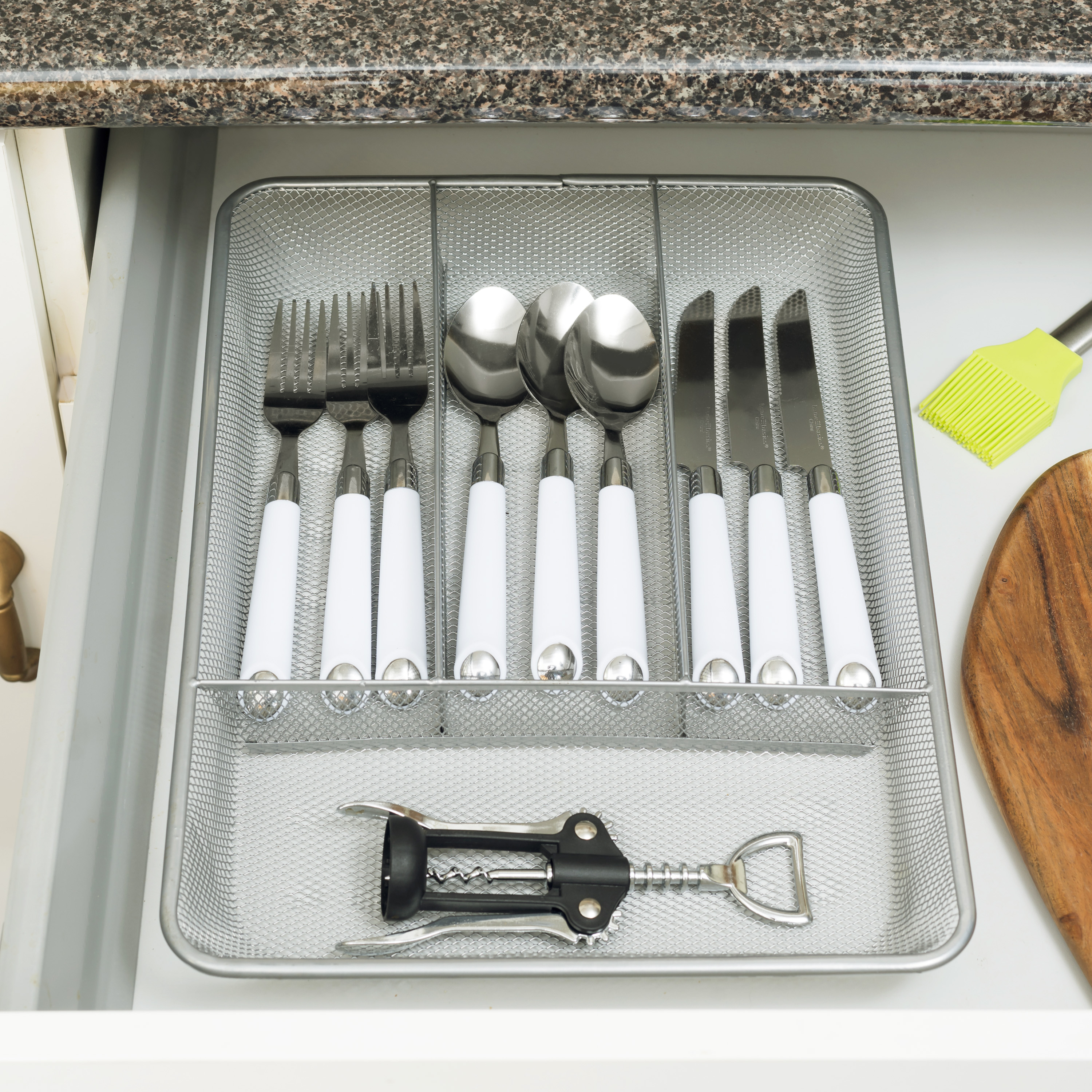 Mesh Steel Cutlery Tray