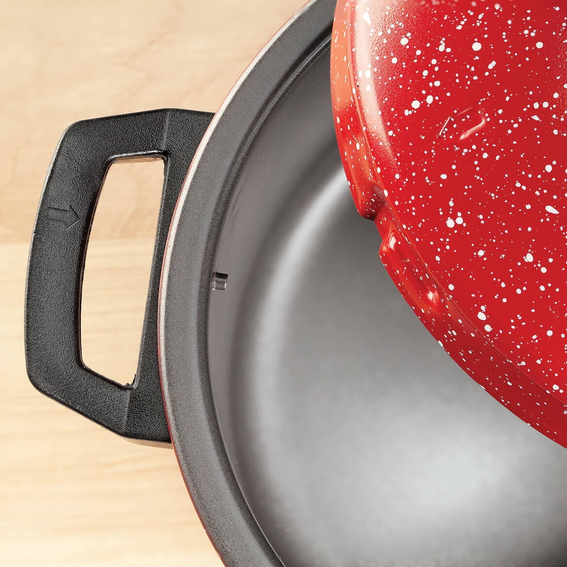 Gibson Home Casselman 4 Piece Nonstick Pasta Pot Set in Red with Bakelite Handle/Knob