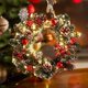 thumbnail image 1 of Fiudx Liquidación De Decoración Del Hogar Por Menos De $5 Corona De Navidad Iluminada En oro Puerta De Entrada De Madera De Hierro forjado Corona De Navidad/Corona De Otoño/Corona De Puerta De Casa I, 1 of 7