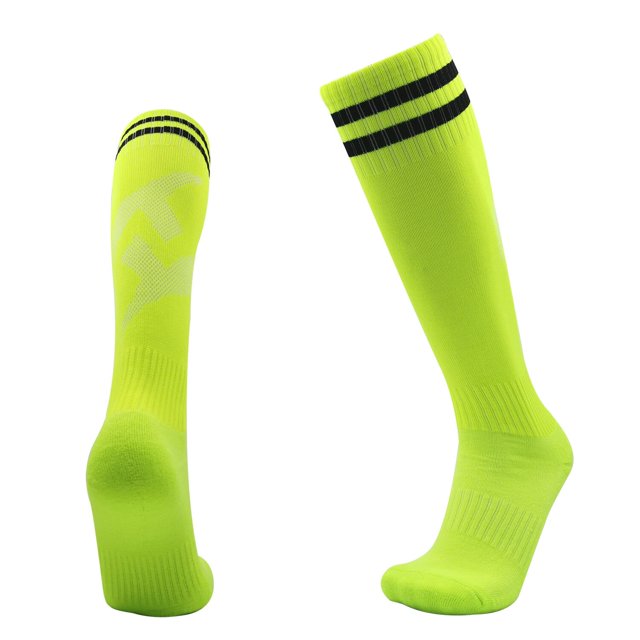 Calcetines largos de algodón hasta la rodilla para niño y adulto, medias deportivas de alta calidad para fútbol, correr y béisbol en unisex