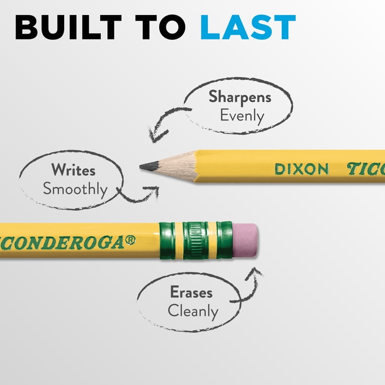 Ticonderoga Short Golf Pencils, #2 HB, Yellow, 72 Count photo 4