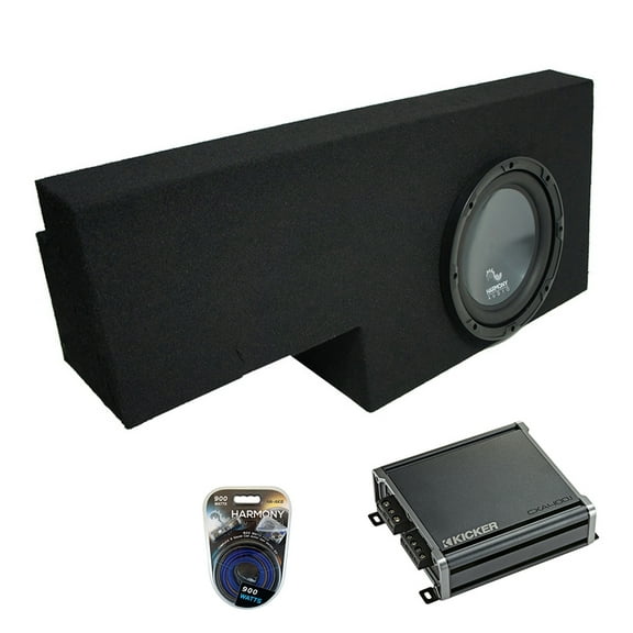 01-06 GMC Sierra 1500 Crew Truck Harmony R104 Ported 10" Sub Box & CXA400.1 Amp