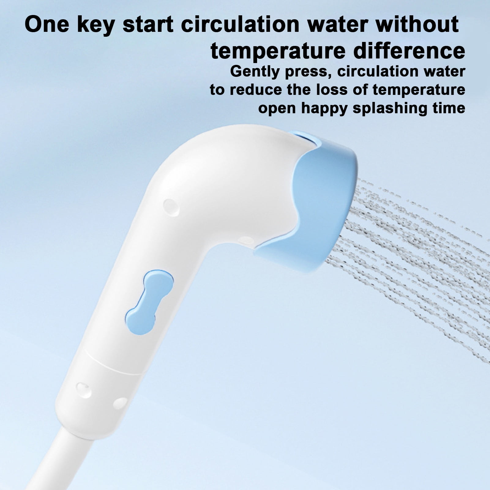 BAELLERT Elephant Baby Bath Shower Head with LCD Display Water Thermometer Electric Rechargeable Bathroom Showerhead Sprayer Toddlers Infants Tub Toy Boys Girls Gift