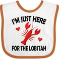 thumbnail image 3 of Inktastic Just Here for the Lobster Boys or Girls Baby Bib, 3 of 4